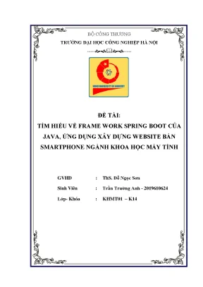 Đồ án: Website bán smartphone bằng Java Spring Boot