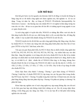 Đồ án WiMAX: Lưu lượng VBR & băng thông động 802.16