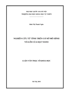 Luận văn thạc sĩ nghiên cứu từ tính trên cơ sở mô hình vỏ lõi của hạt nano