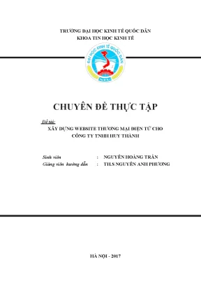 Đồ án tốt nghiệp xây dựng website thương mại điện tử cho công ty trách nhiệm hữu hạn huy thành