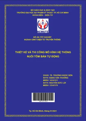 Đồ án thiết kế mô hình nuôi tôm bán tự động (Full)