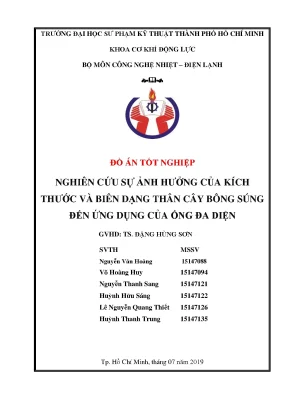 Nghiên cứu ống đa diện phỏng theo thân cây bông súng