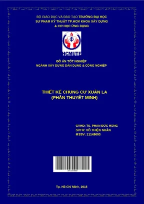 Mẫu Đồ án TK Chung cư Xuân La (Thuyết minh đầy đủ)