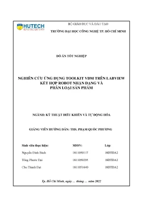 Robot phân loại sản phẩm tự động với LabVIEW & VDM Toolkit