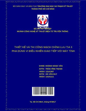 Tốt nghiệp thiết kế và thi công mạch - Đồ án