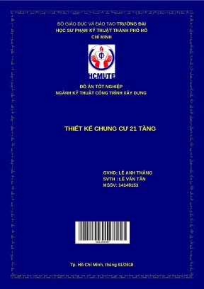 Tốt nghiệp thiết kế chung cư 21 tầng - Đồ án