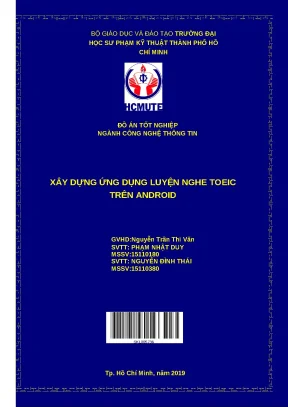 Tốt nghiệp xây dựng ứng dụng luyện nghe - Đồ án