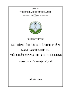 Nguyễn thị vinh nghiên cứu bào chế tiểu - Khóa luận