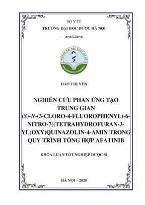Đào thị yến nghiên cứu phản ứng tạo - Khóa luận