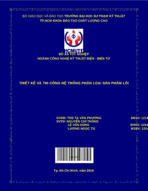 Đồ án phân loại sản phẩm lỗi bằng xử lý ảnh (Matlab)