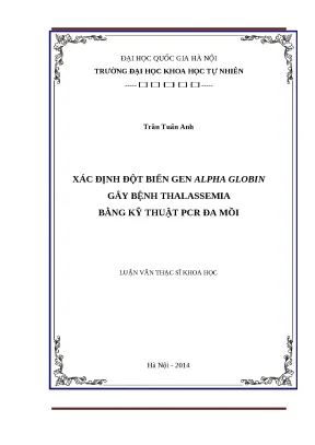 Xác định đột biến gen Thalassemia bằng kỹ thuật PCR đa mồi