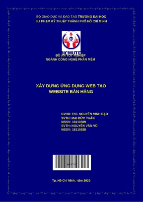 Tốt nghiệp xây dựng ứng dụng web tạo - Đồ án