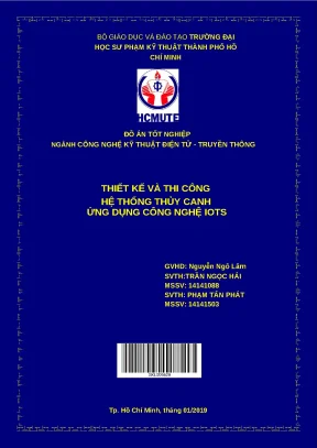 Đồ án hệ thống thủy canh thông minh ứng dụng công nghệ IoT