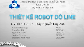 File thuyết trình thiết kế robot dò line (Đầy đủ A-Z)