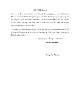 Giải pháp quản lý chi phí SXKD tại doanh nghiệp thủy nông