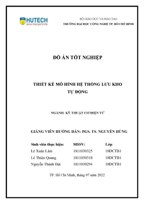 Mô hình hệ thống lưu kho tự động: Thiết kế & Thi công