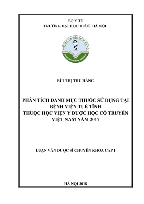 Bùi thị thu hằng phân tích danh mục