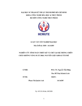 Thiết kế & Chế tạo Hệ thống chiên chân không 20kg/mẻ