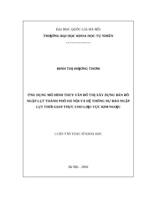 Bản đồ ngập lụt Hà Nội & hệ thống cảnh báo thời gian thực