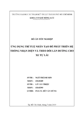 Đồ án AI: Nhận diện làn đường cho xe tự lái