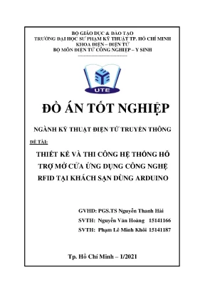 Đồ án khóa cửa RFID khách sạn bằng Arduino (Full)
