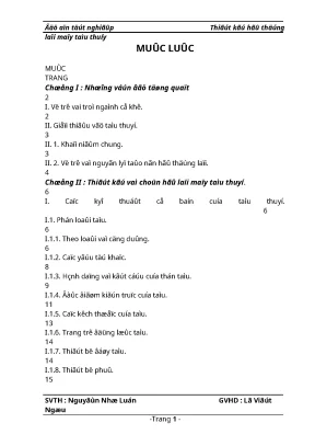 Đồ án thiết kế hệ thống lái tàu thủy (File tham khảo)