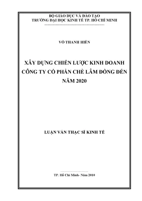 Luận văn: Chiến lược kinh doanh công ty chè Lâm Đồng