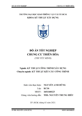Đồ án tốt nghiệp thiết kế kết cấu chung cư Thiên Hòa