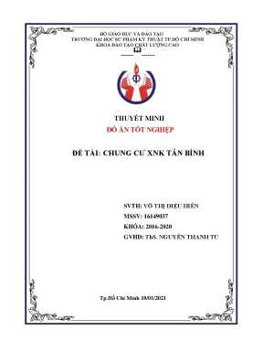 Đồ án tốt nghiệp Chung cư XNK Tân Bình (Full Thuyết minh)