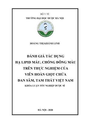 Hoàng thị khánh linh đánh giá tác dụng - Khóa luận