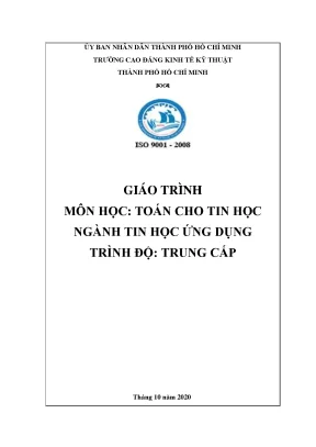 Giáo trình toán cho tin học ngành tin học ứng dụng
