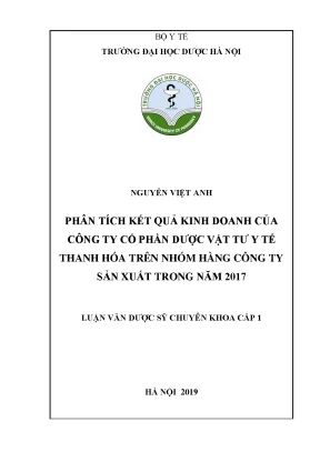 Nguyễn việt anh phân tích kết quả kinh