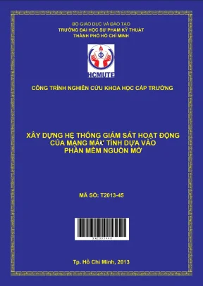 Giám sát mạng máy tính bằng phần mềm nguồn mở hiệu quả