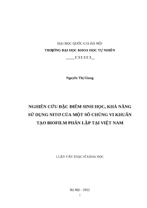 Vi khuẩn Biofilm: Đặc điểm & khả năng sử dụng Nitơ