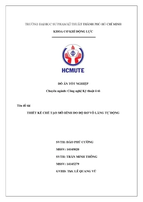 Tốt nghiệp thiết kế chế tạo mô hình đo - Đồ án