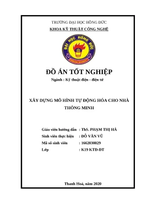 Tốt nghiệp ngành kỹ thuật điện điện tử - Đồ án