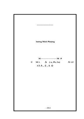 Mô hình HYDRUS-1D: Mô phỏng kim loại nặng trong đất lúa