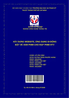 Đồ án tốt nghiệp: Website & App đặt vé xem phim rạp HTV
