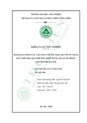 Cấp GCNQSDĐ tại Kiến Hưng, Hà Đông: Đánh giá & Giải pháp