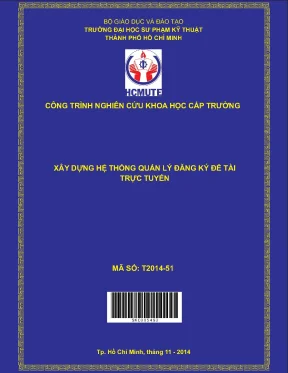 Hệ thống quản lý đăng ký đề tài trực tuyến (NCKH)