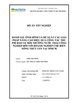 Giải pháp thu phí môi trường nước thải nông thủy sản TPHCM