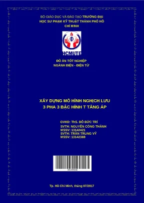 Đồ án: Mô hình nghịch lưu 3 pha 3 bậc hình T tăng áp