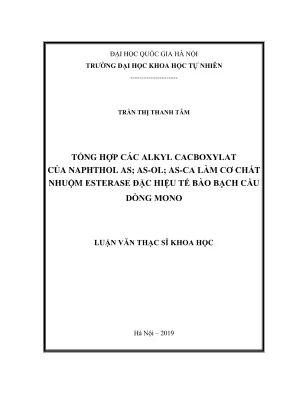 Tổng hợp cơ chất nhuộm esterase đặc hiệu bạch cầu mono