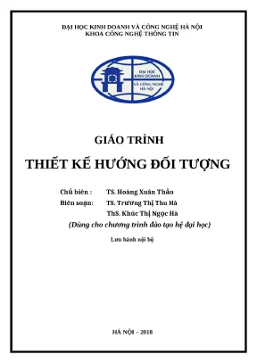 Giáo trình Thiết kế Hướng đối tượng (Full PDF)