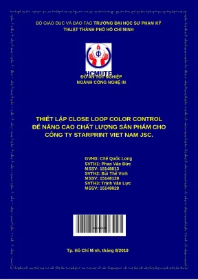 Tốt nghiệp thiết lập close loop color - Đồ án