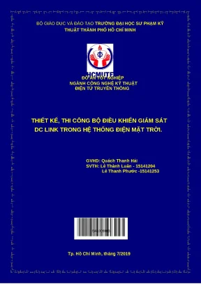 Tốt nghiệp thiết kế thi công bộ điều - Đồ án