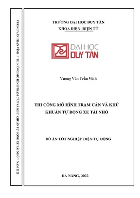 Thi công mô hình trạm cân và khử khuẩn xe tải tự động