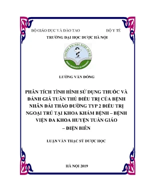 Nghiên cứu thuốc và tuân thủ điều trị đái tháo đường typ 2