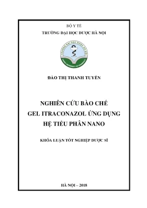 Đào thị thanh tuyền nghiên cứu bào chế - Khóa luận