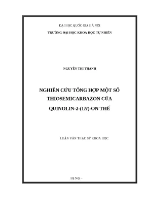 Tổng hợp thiosemicarbazon của quinolin-2(1H)-on